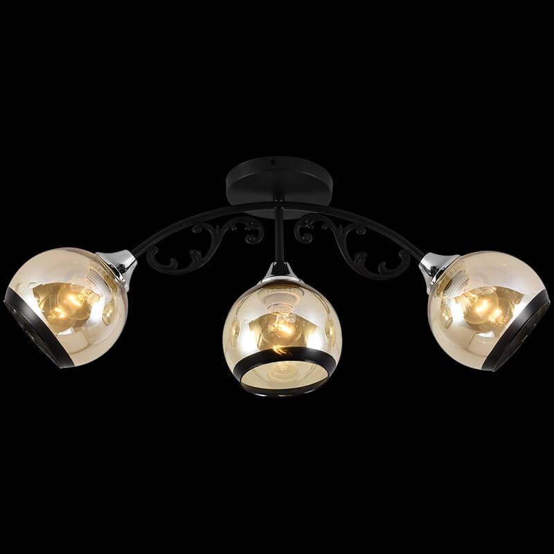 Потолочная люстра Reluce 01380-0.3-03A BK+CR