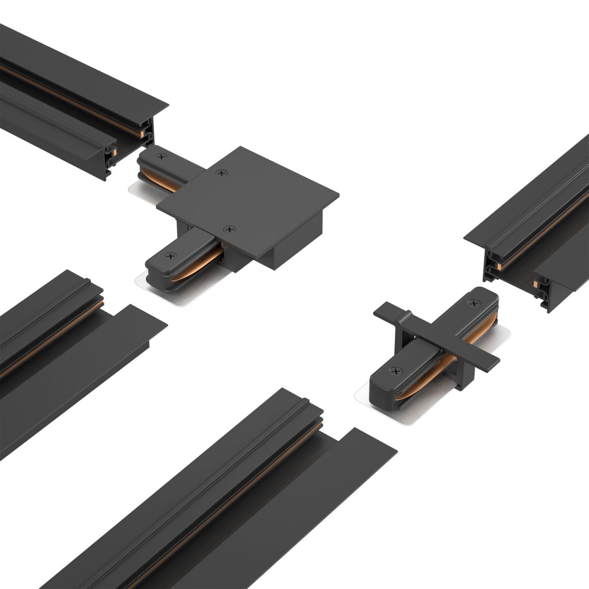 Шинопровод встраиваемый однофазный Crystal Lux CLT 0.121 01 L1000 BL