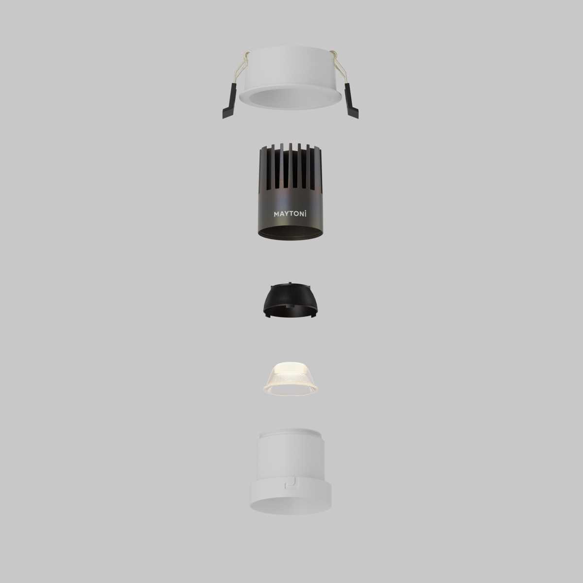 Встраиваемый светильник Maytoni Technical DL116-10W-3K-W