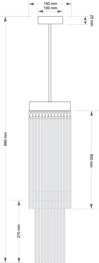Подвесной светильник KUTEK FILAGO FIL-ZW-4(Z)150/500