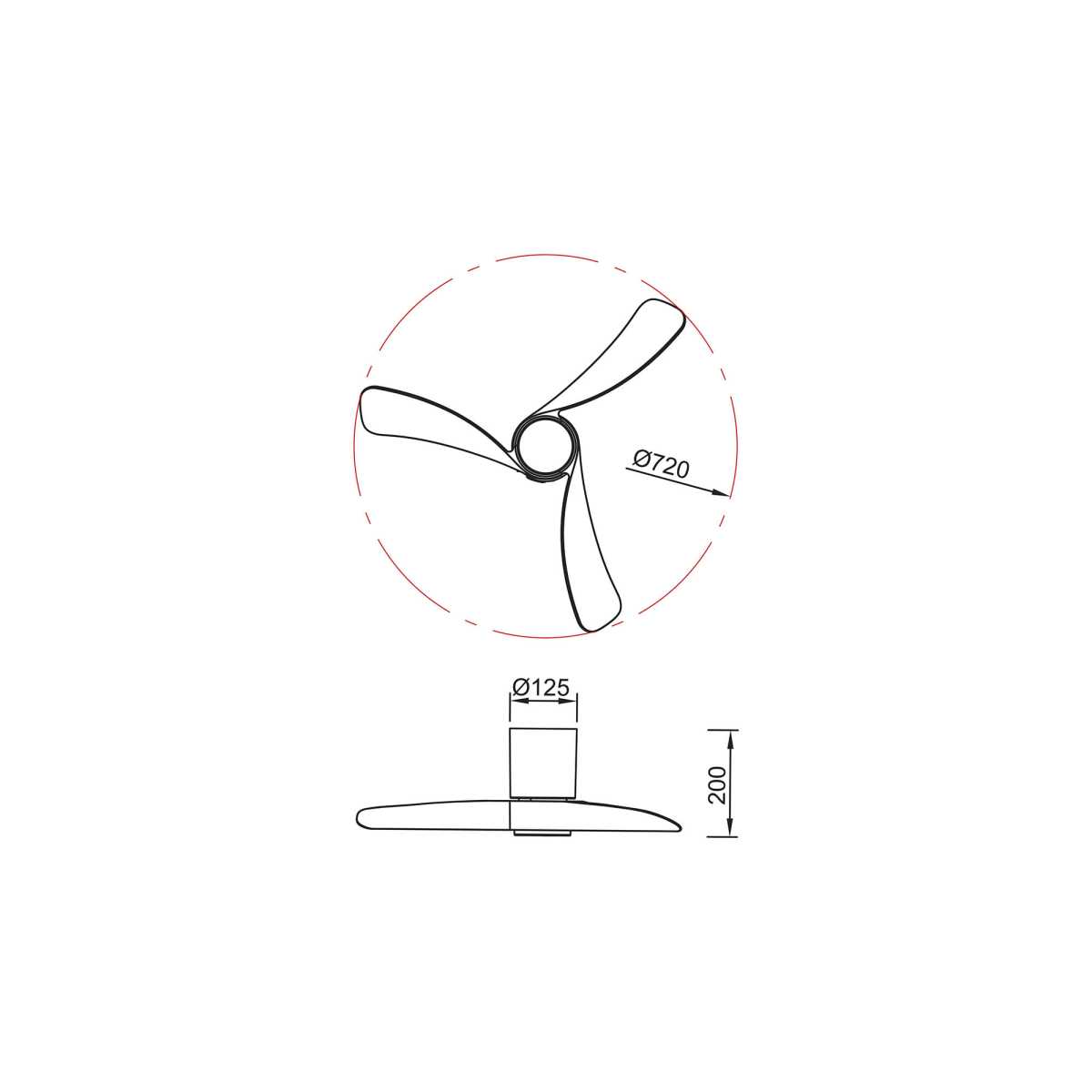 Люстра-вентилятор Mantra NEMO XS 9054