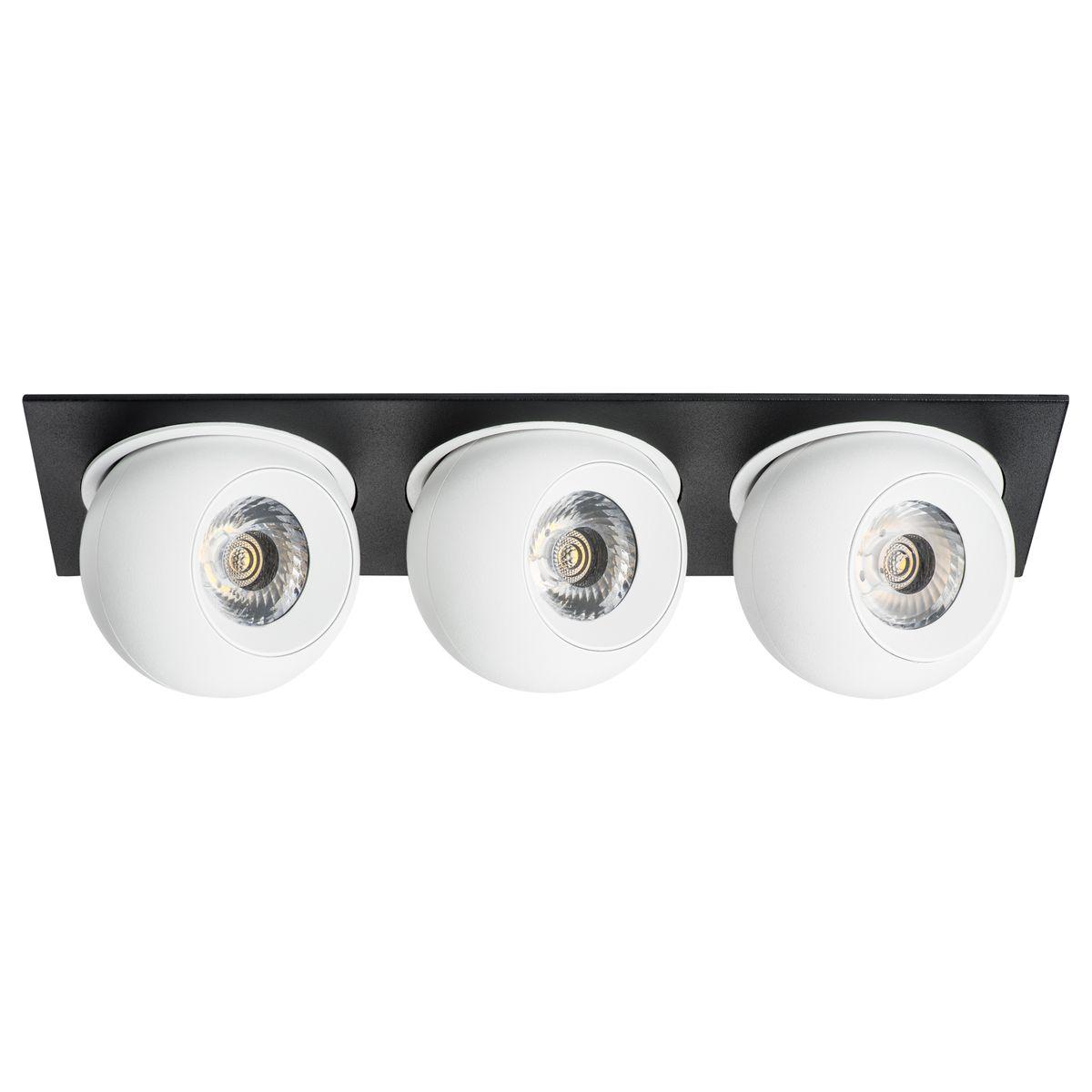Комплект из светильника и рамки Lightstar Intero Ball (217537+217064+217064+217064) i537646464