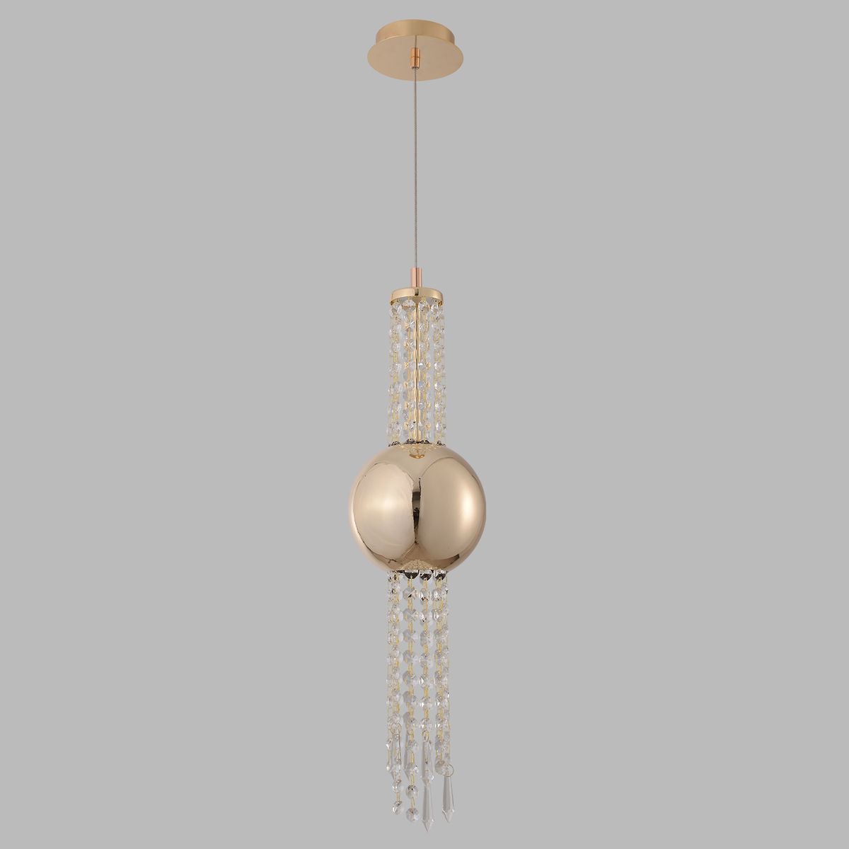 Подвесной светодиодный светильник Crystal Lux Navajo SP3W Led Gold