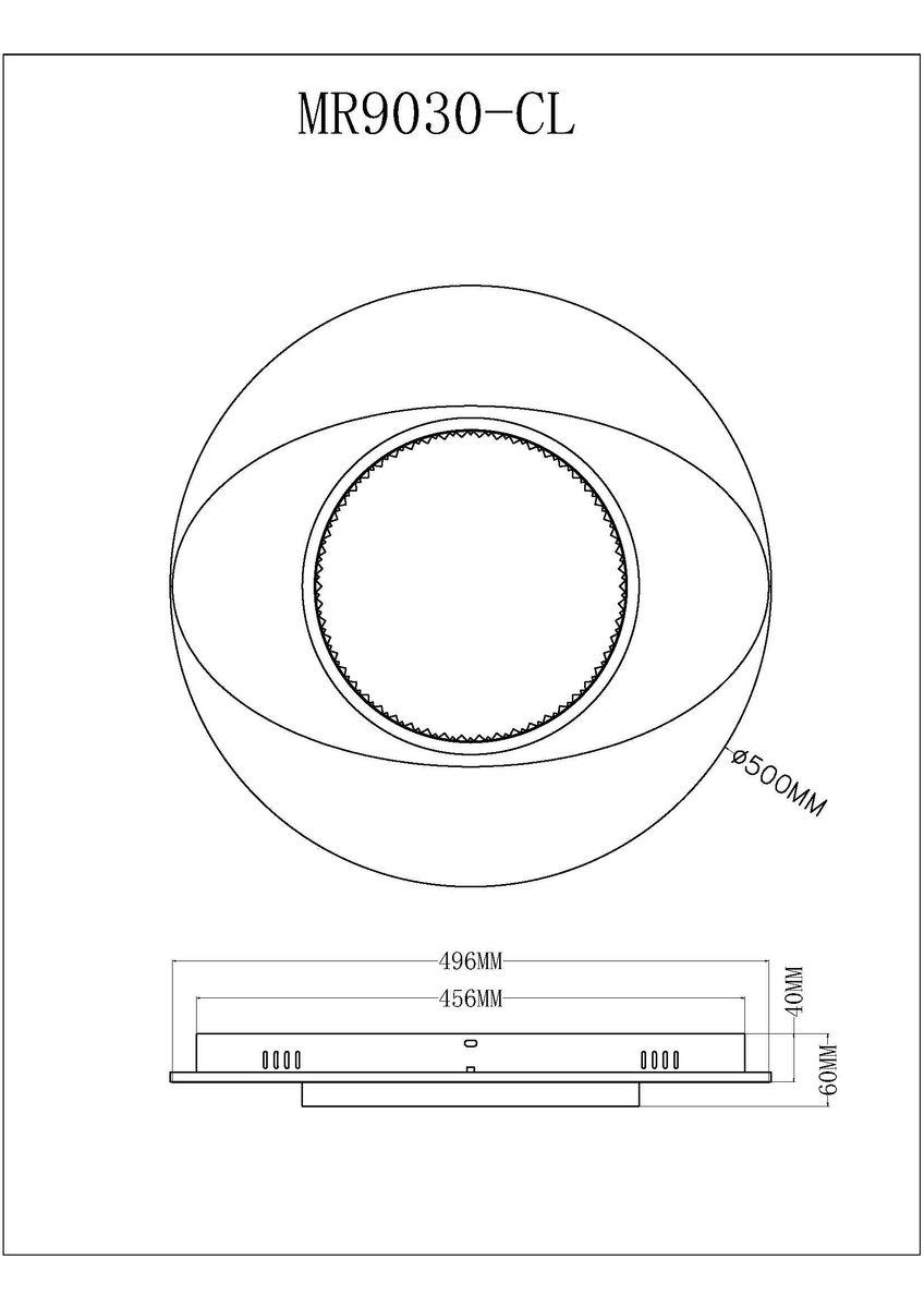 Потолочный светодиодный светильник MyFar Ceiling Orbit MR9030-CL