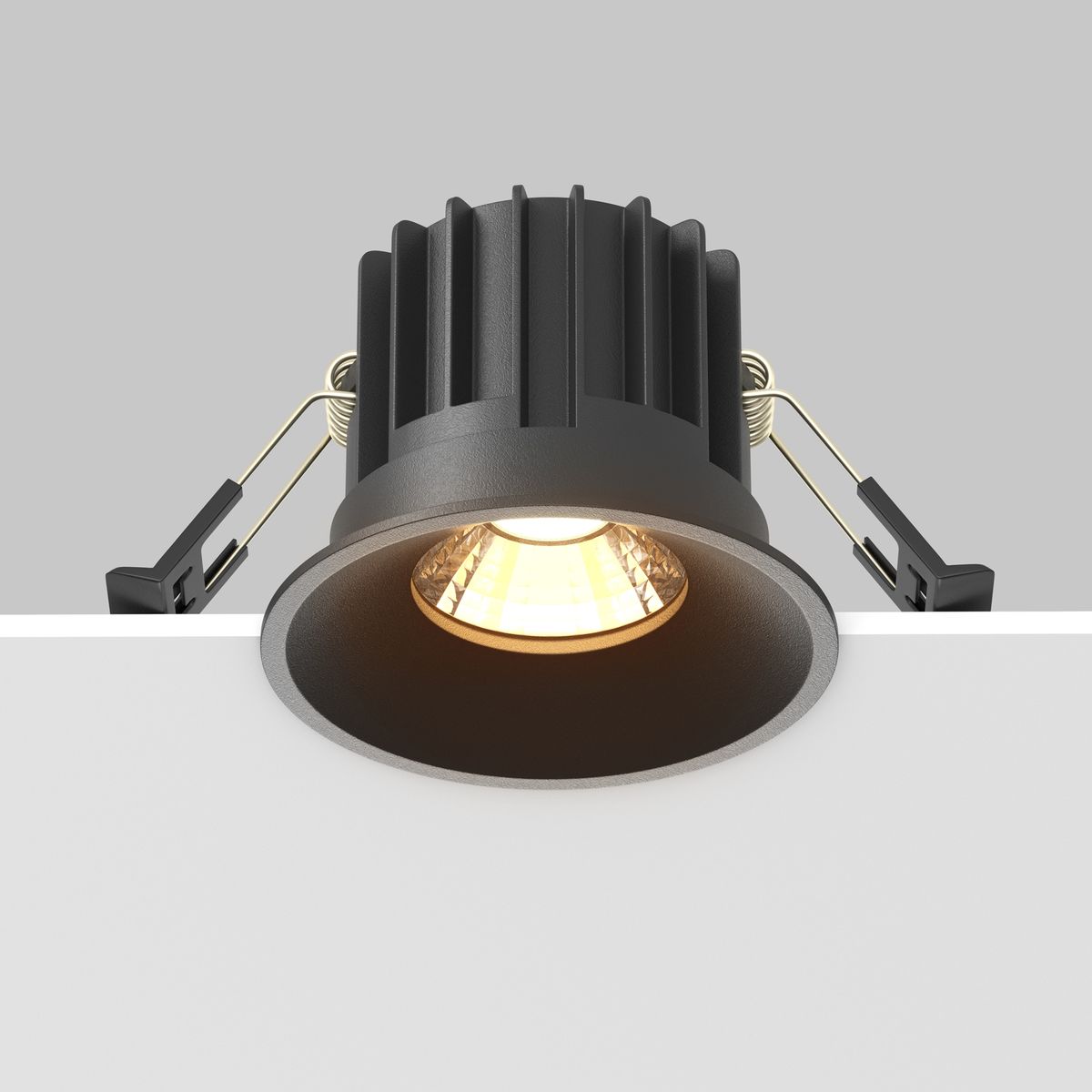 Встраиваемый светодиодный светильник Maytoni Technical Round DL058-12W2.7K-B