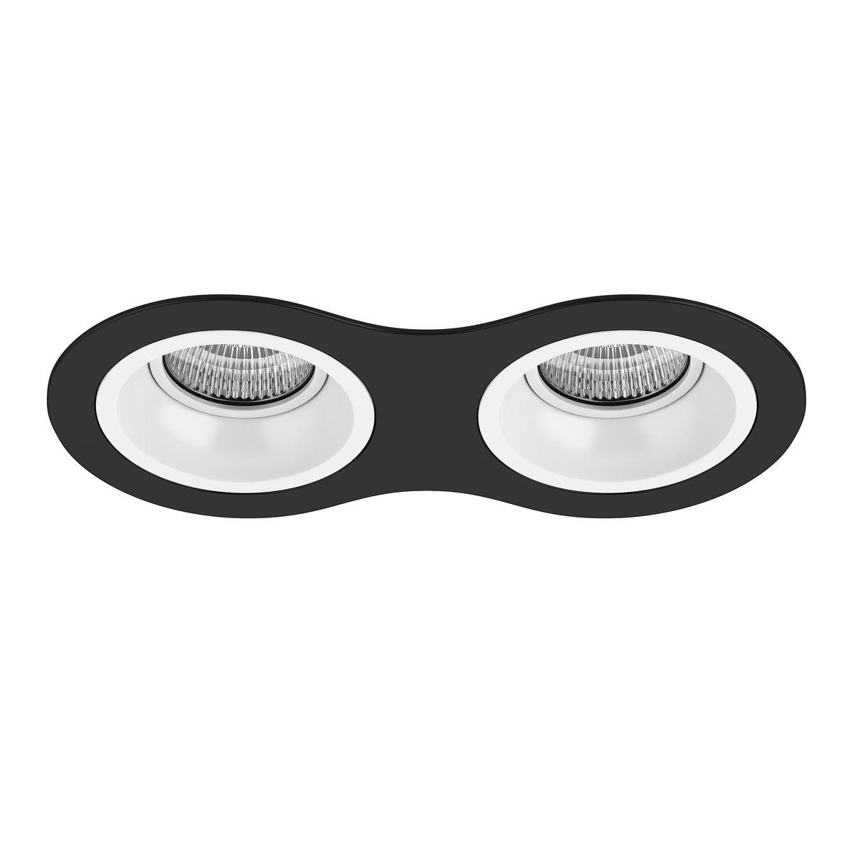 Комплект из светильников и рамки Lightstar Domino Round (214627+214606+214606) D6270606