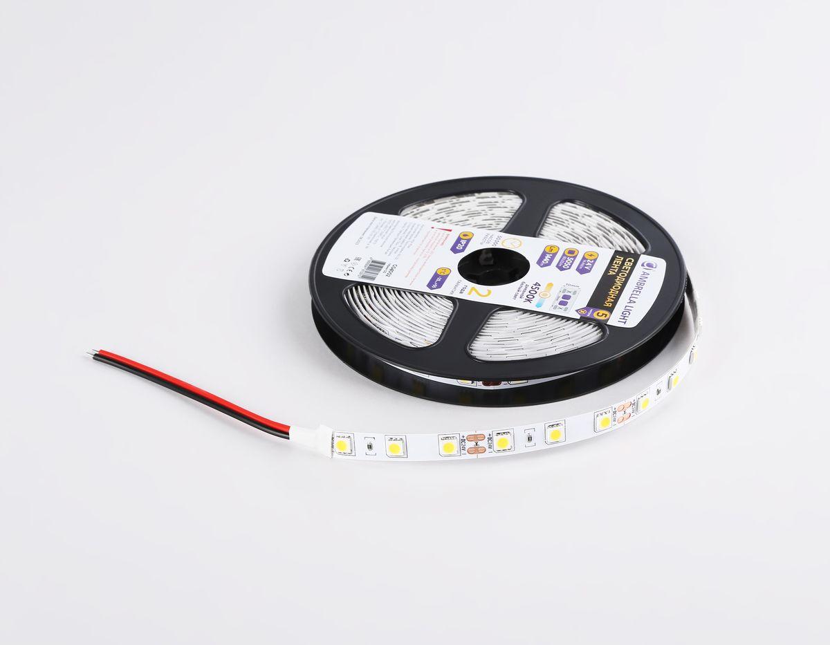 Светодиодная лента Ambrella Light 14,4W/m 60LED/m 5050SMD дневной белый 5M GS4002