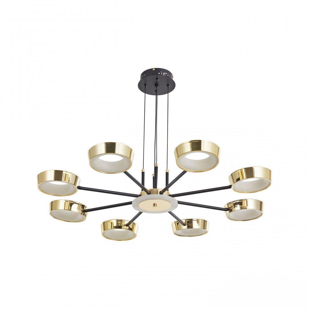 Подвесная светодиодная люстра Arte Milano Ferrara71079 271079/8 BK/GD