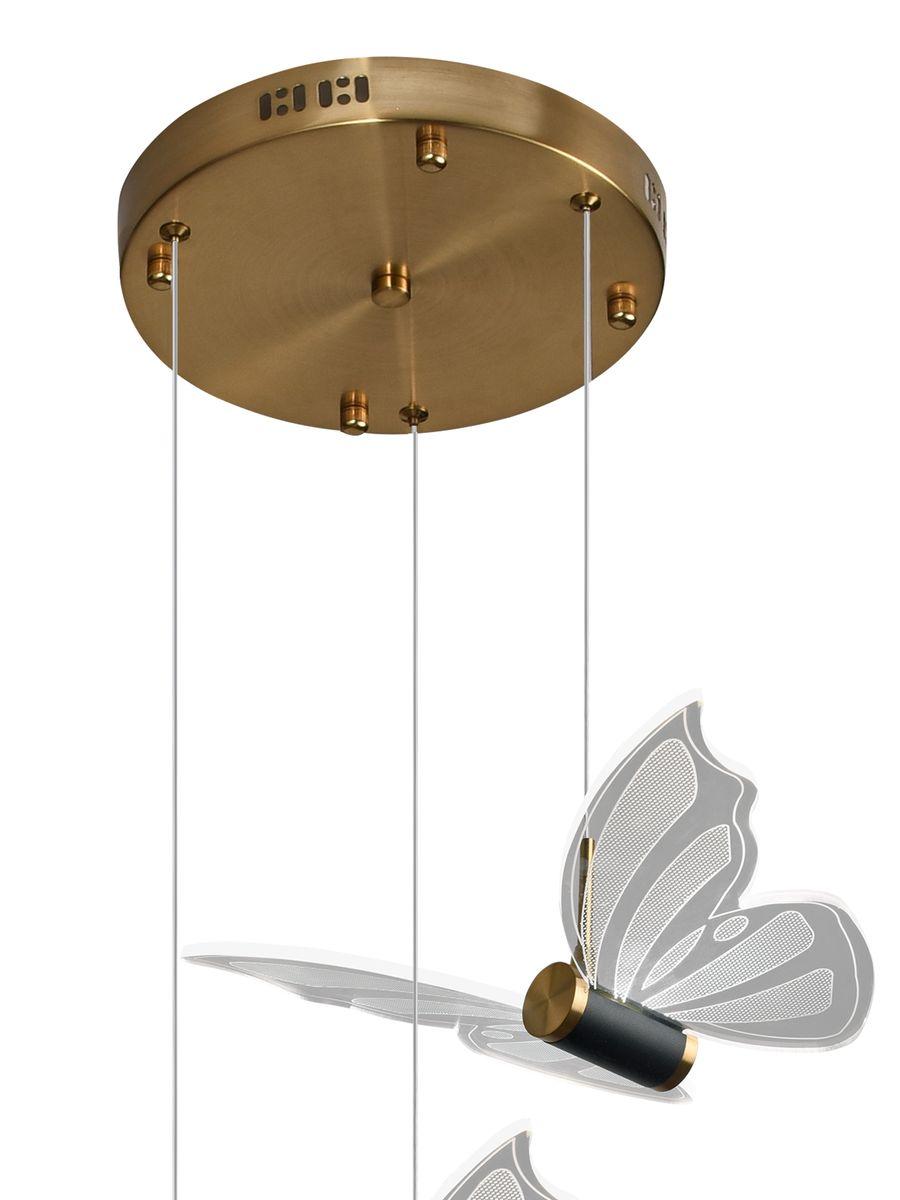 Подвесная светодиодная люстра Natali Kovaltseva Butterflies Led Lamps 81366 Gold