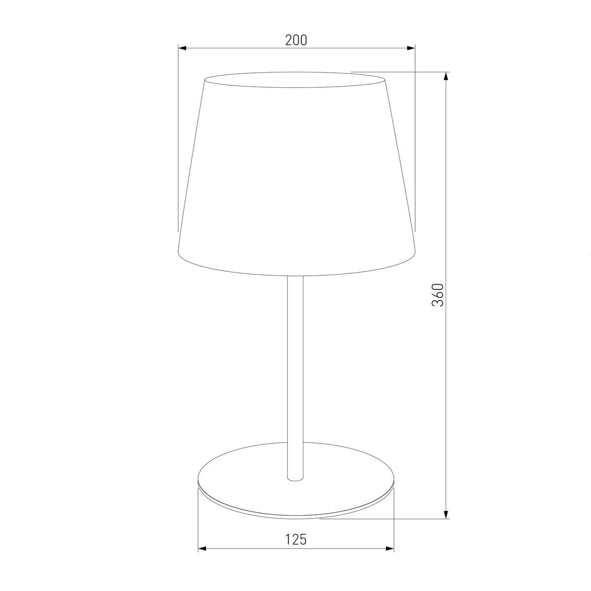 Настольная лампа TK Lighting 2936 Maja Black