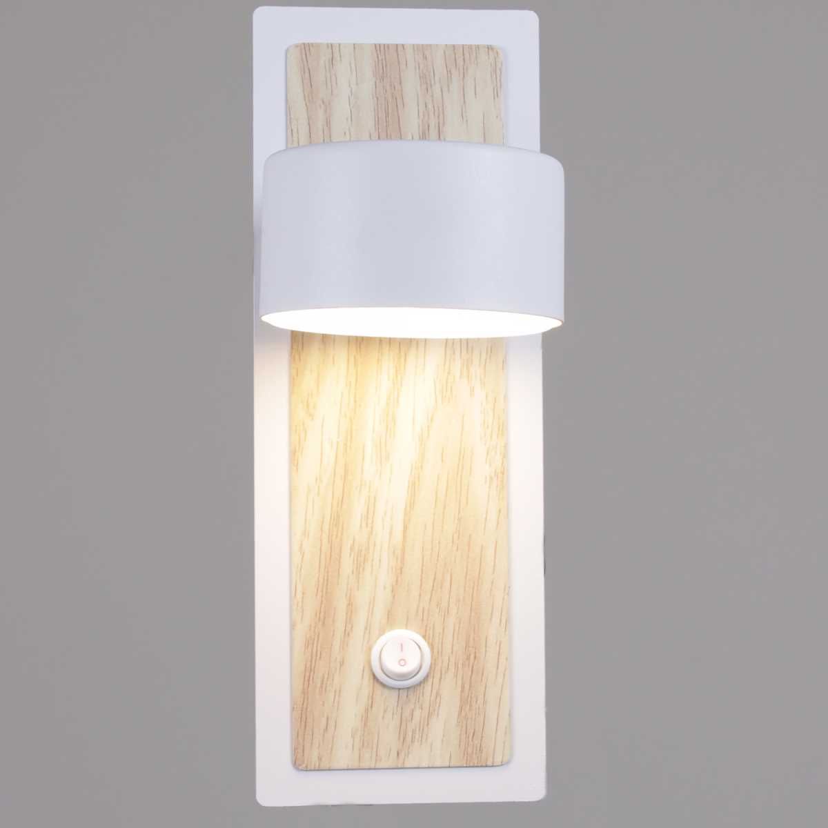 Настенный светильник Reluce 12540-0.2-01 WH+WOOD