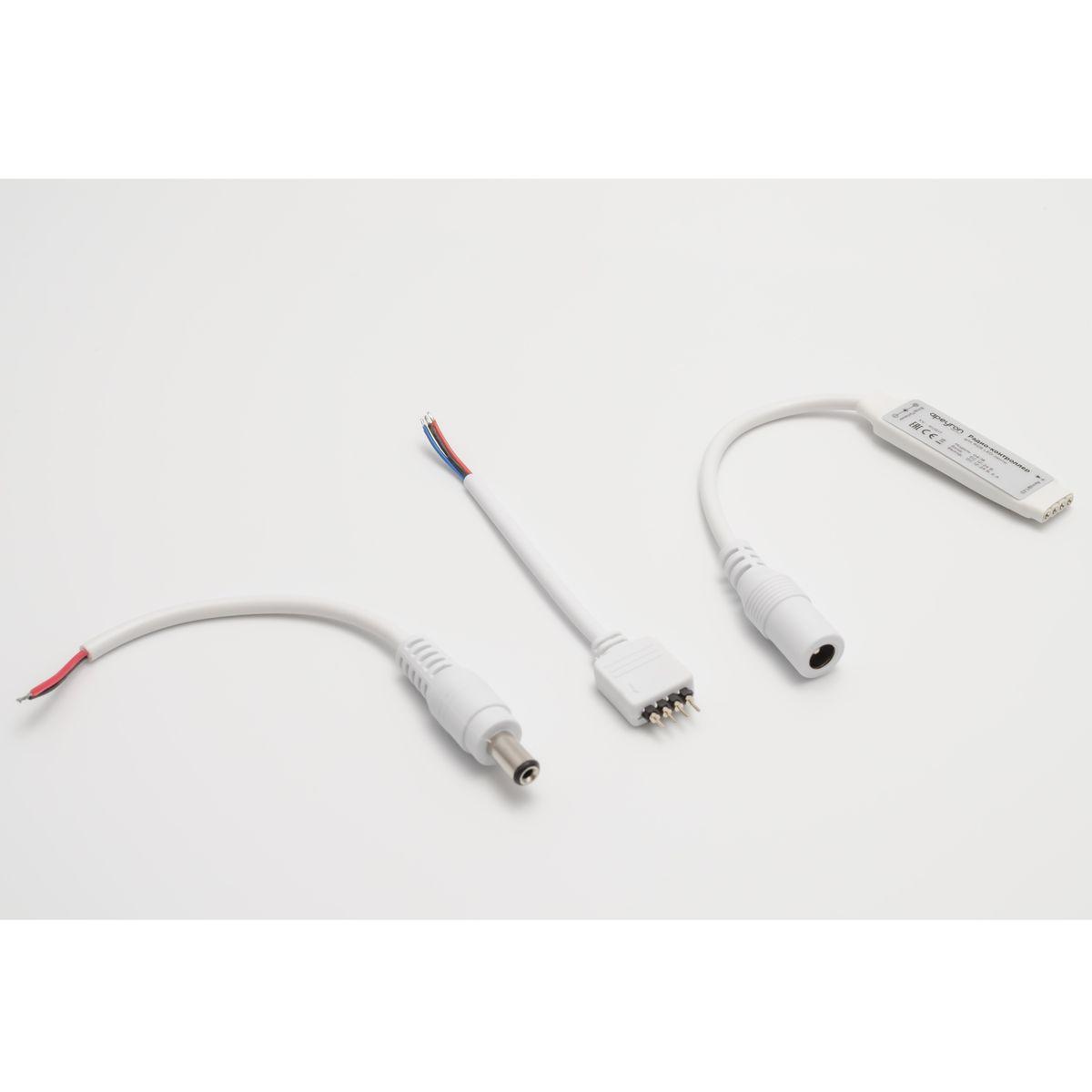 Мини-контроллер RGB Apeyron с пультом 12/24V 04-18