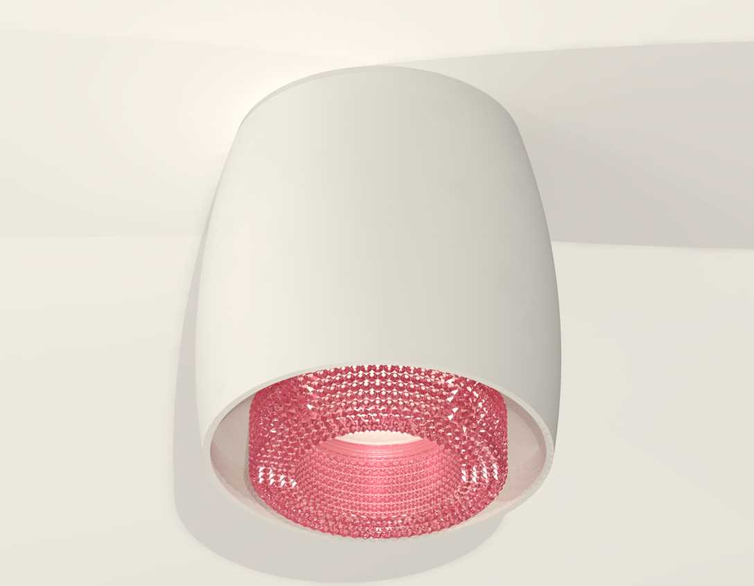 Комплект накладного светильника Ambrella light Techno Spot XS1141022 SWH/PI белый песок/розовый (C1141, N7193)