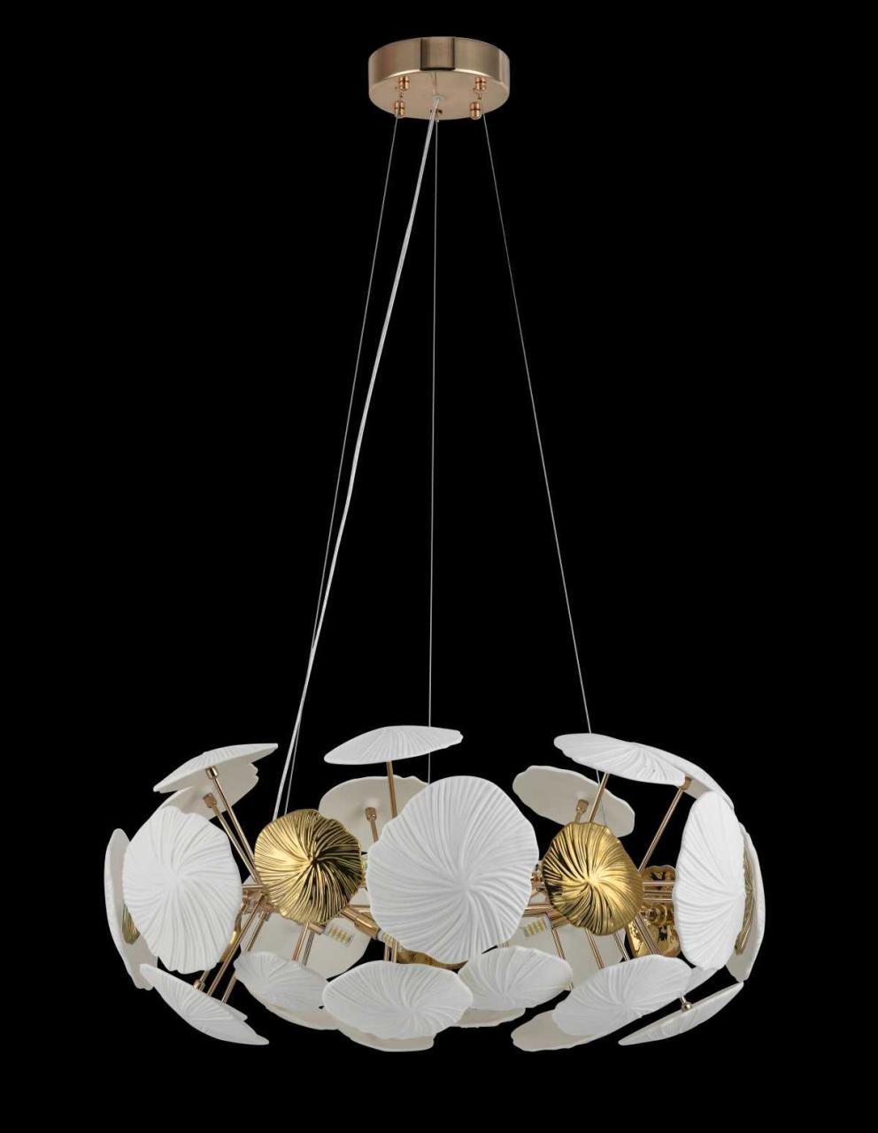 Люстра подвесная Alfa Light F2924-10 ?690*1200 E14*8 GD