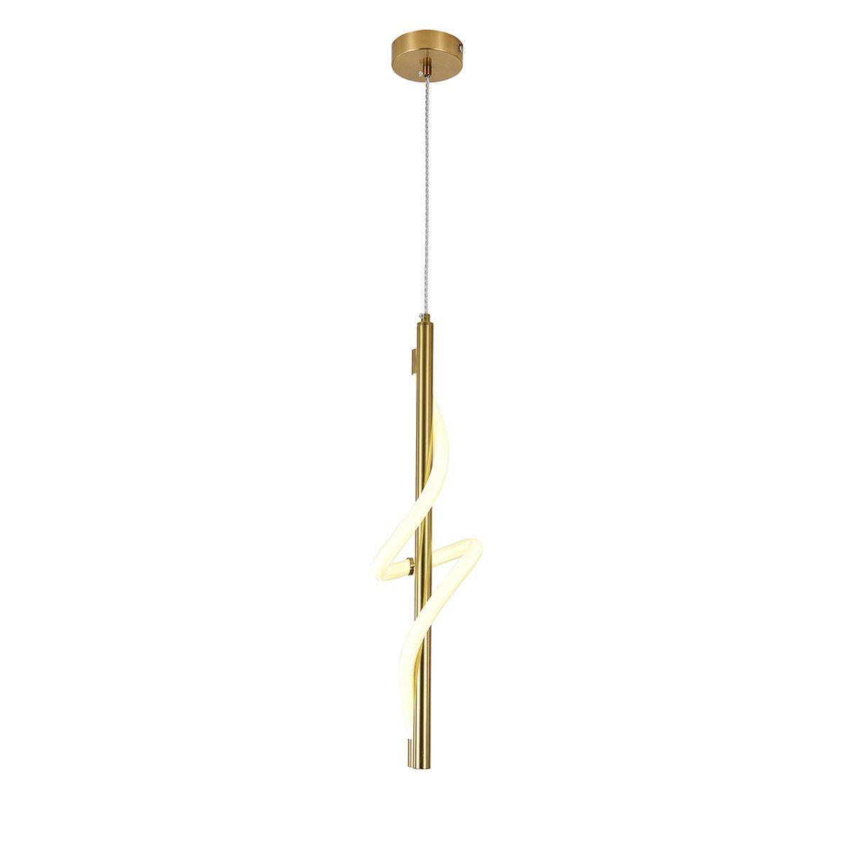 Подвесной светодиодный светильник Indigo Intreccio 14025/1P Brass V000144L