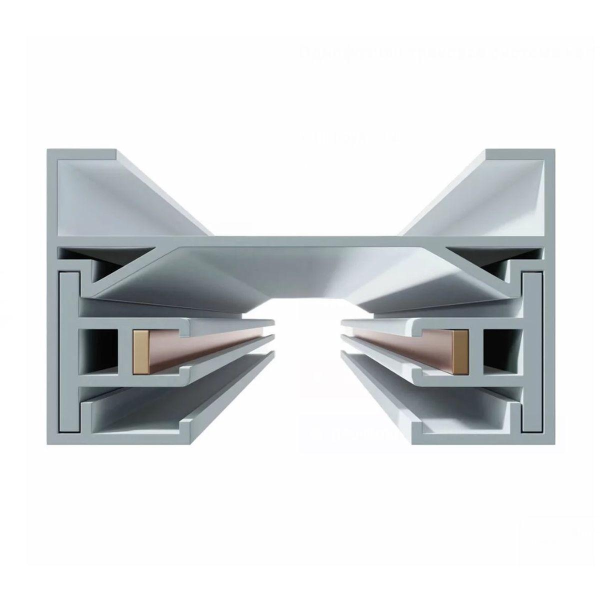 Шинопровод FerGipps 2м 2TRA White 2000x34x20 mm 220V белый 2TRA УТ000001697