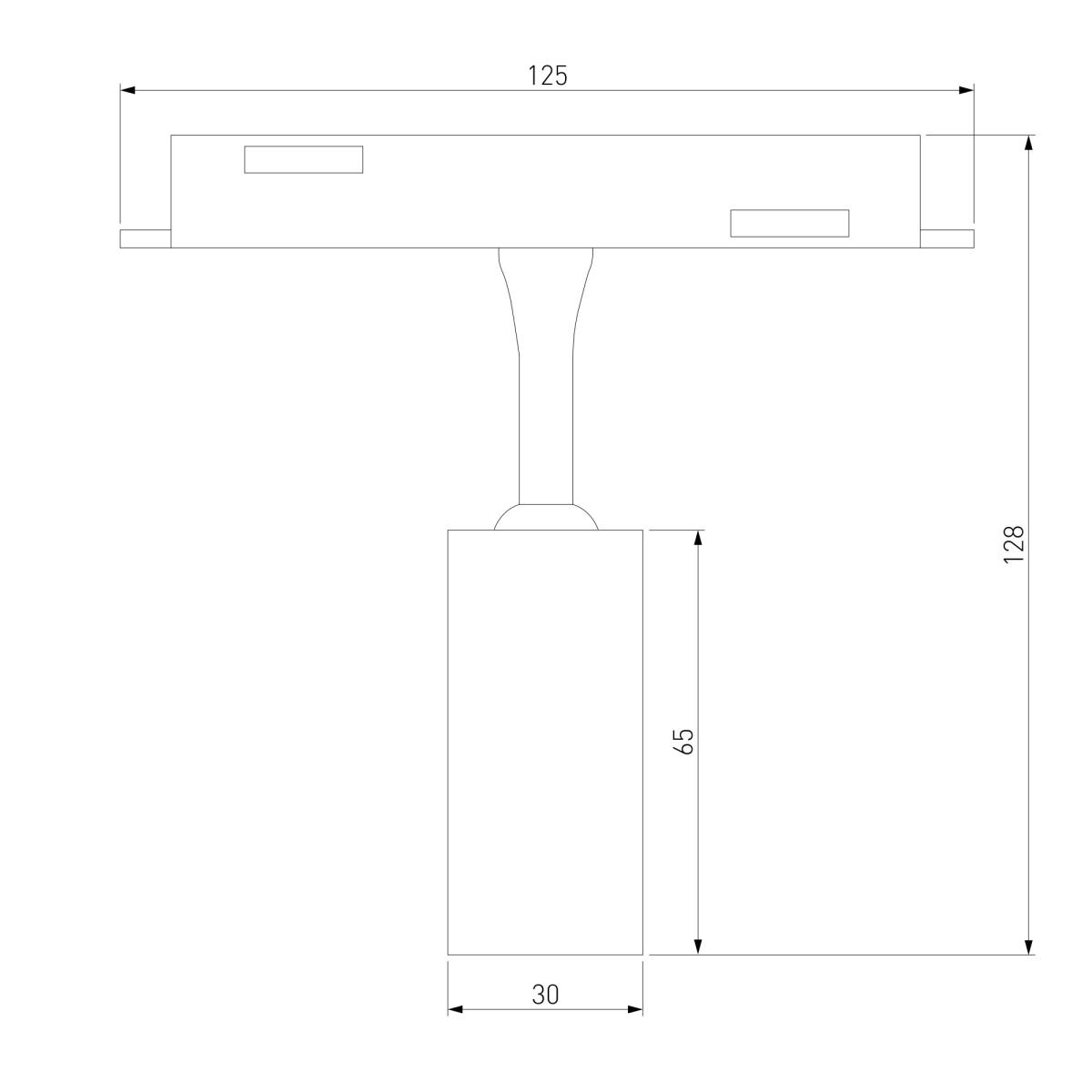Трековый светодиодный светильник Elektrostandard (Умный дом) Slim Magnetic Dim Cantors 85071/01 латунь a063531