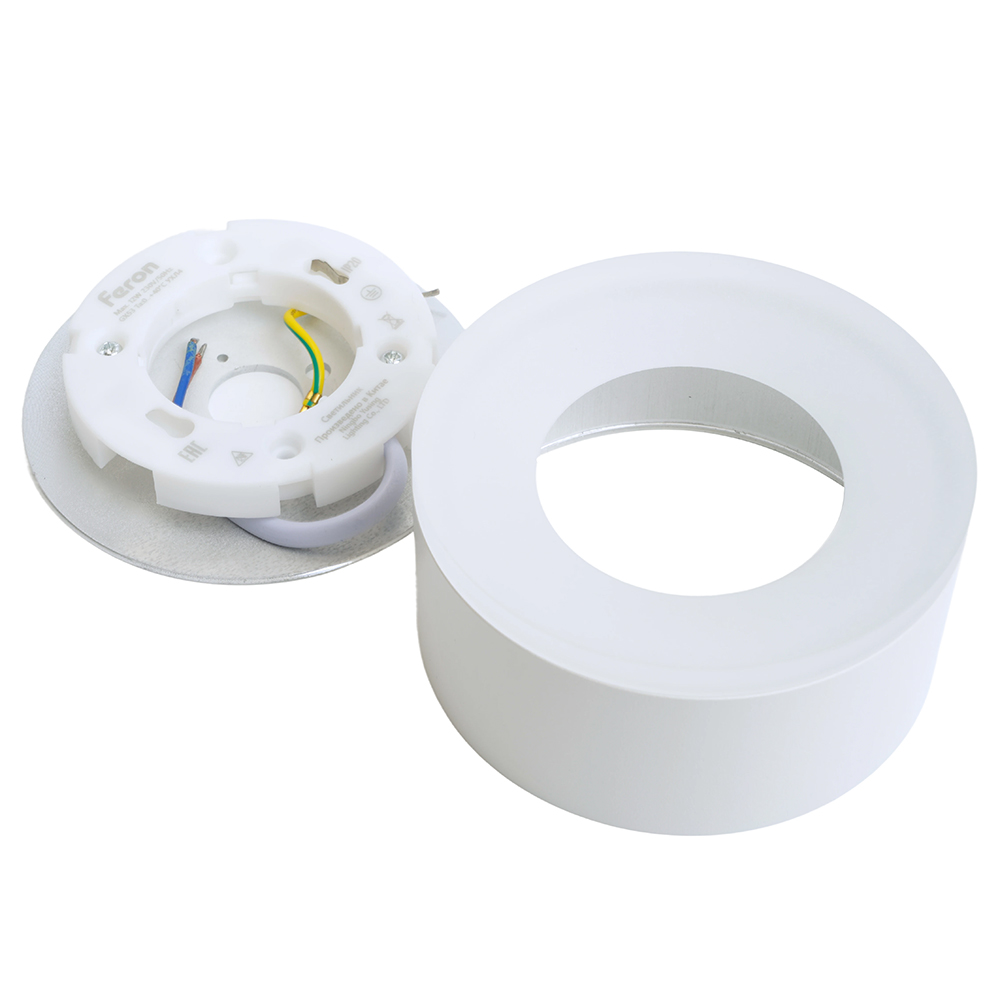 Светильник потолочный Feron HL456 12W, 230V, GX53, белый 51346