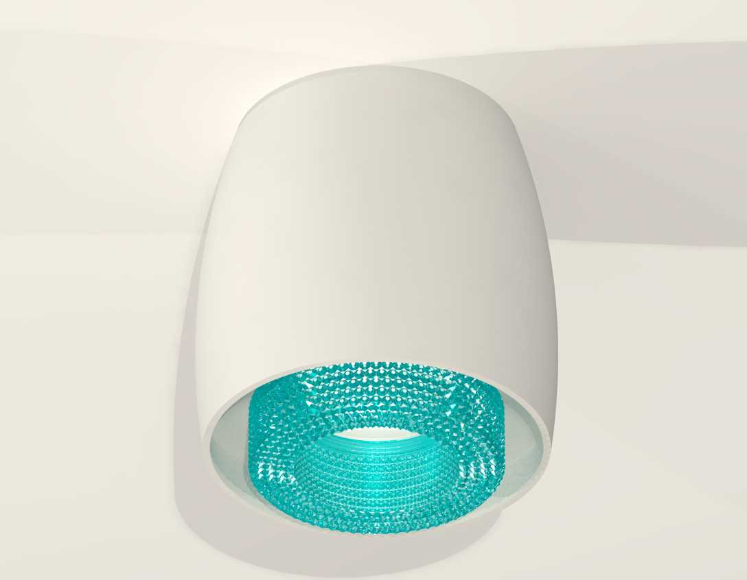 Комплект накладного светильника Ambrella light Techno Spot XS1141023 SWH/BL белый песок/голубой (C1141, N7194)