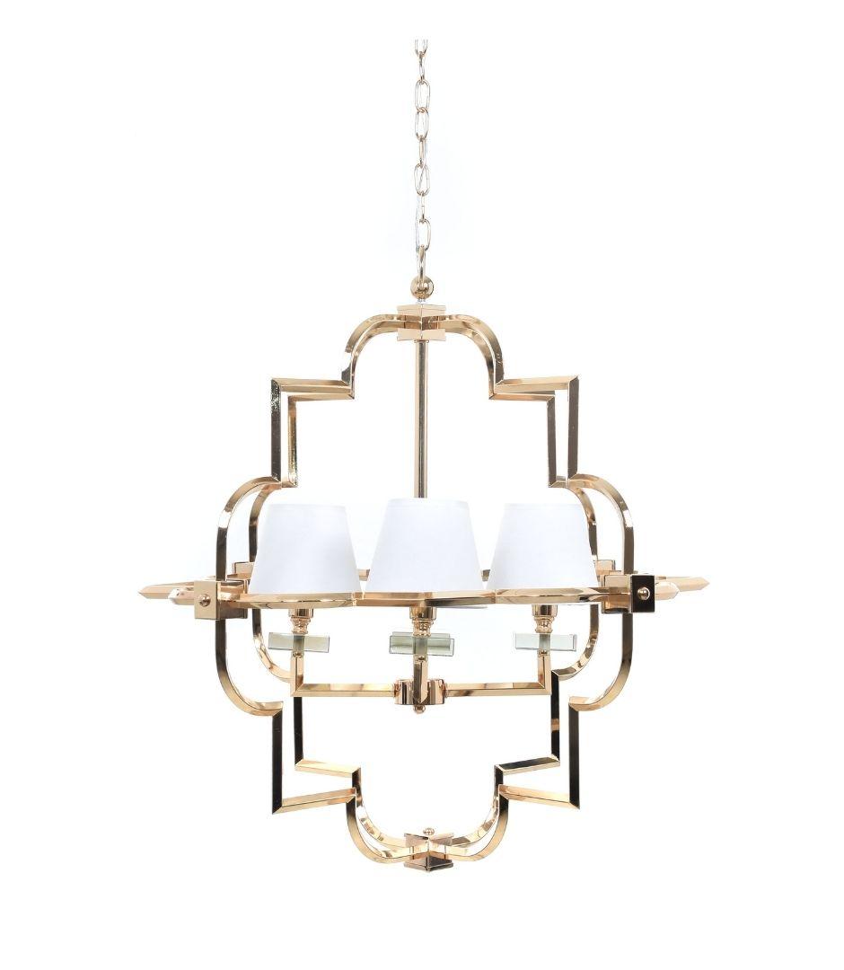 Подвесная люстра Lumina Deco Baltimore LDP 8020-4 GD+WT