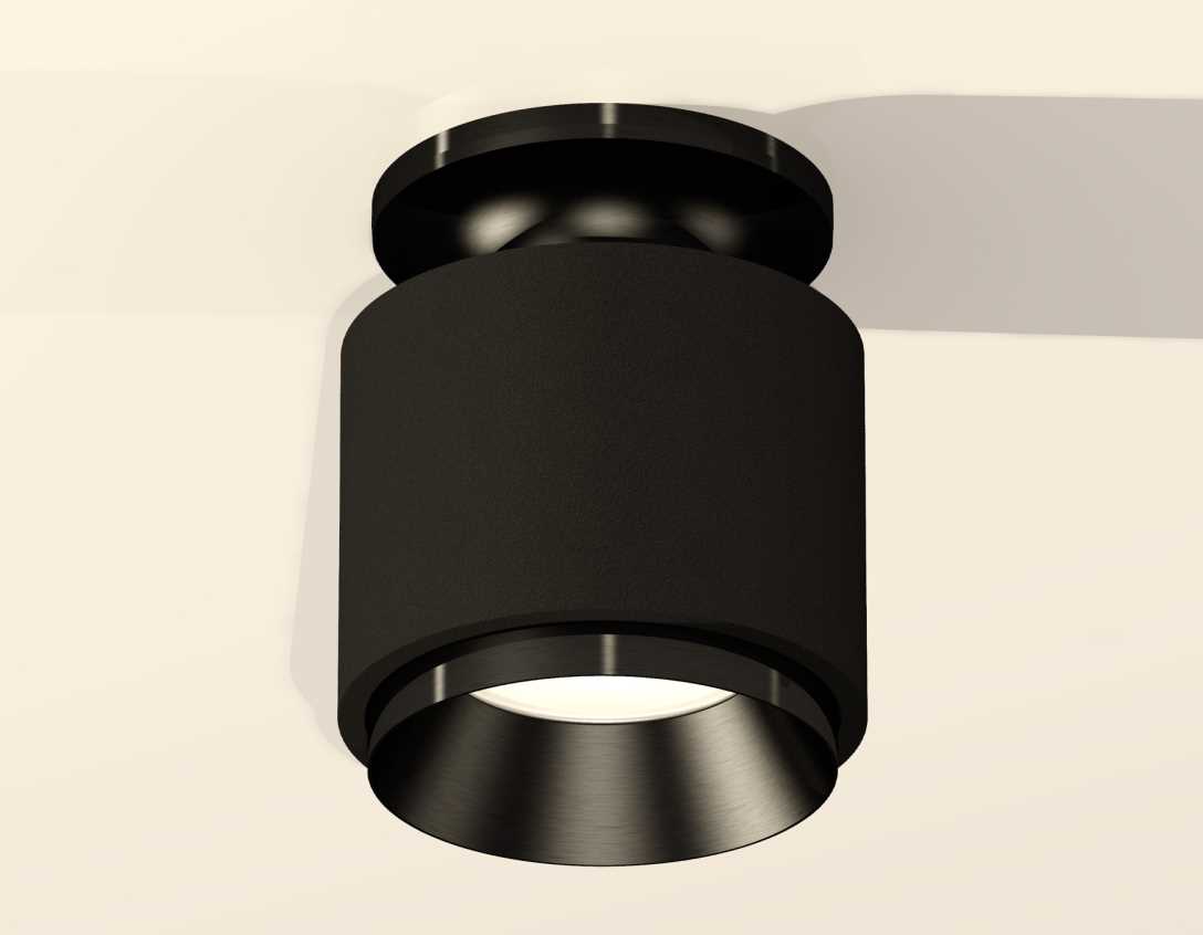 Комплект накладного светильника Ambrella light Techno Spot XS7511060 SBK/PBK черный песок/черный полированный (N7926, C7511, N7031)