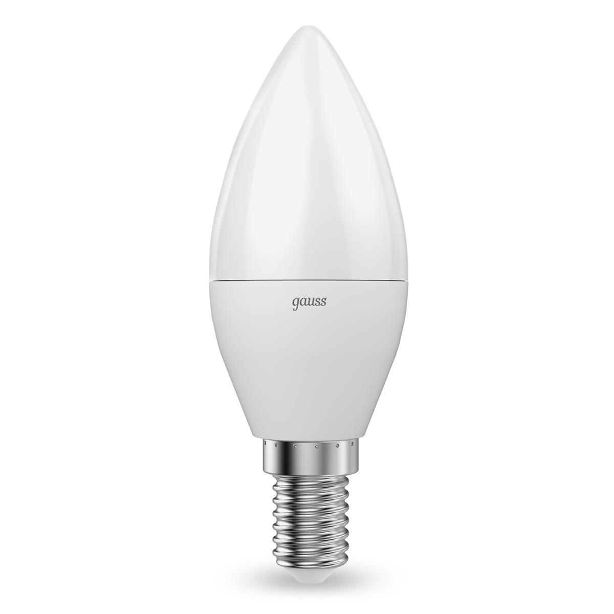 Лампа светодиодная Gauss E14 9.5W 3000K матовая 103101110