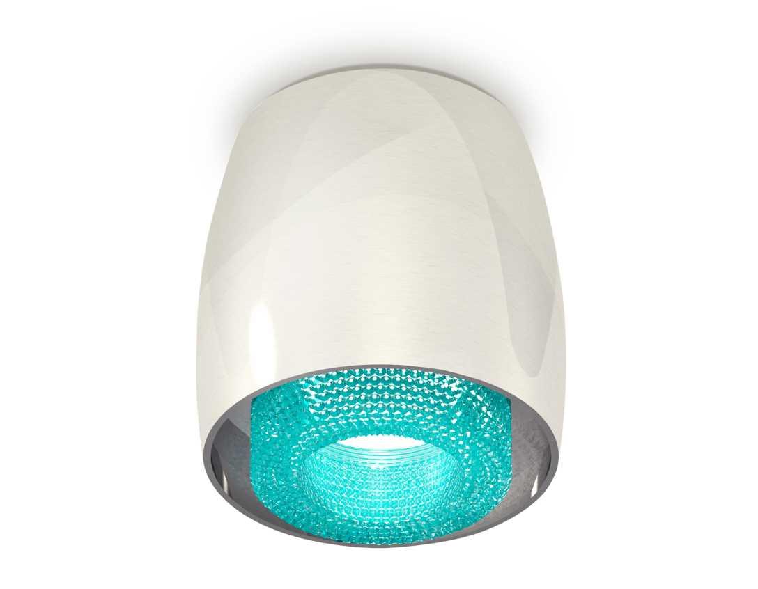 Комплект накладного светильника Ambrella light Techno Spot XS1143011 PSL/BL серебро полированное/голубой (C1143, N7194)