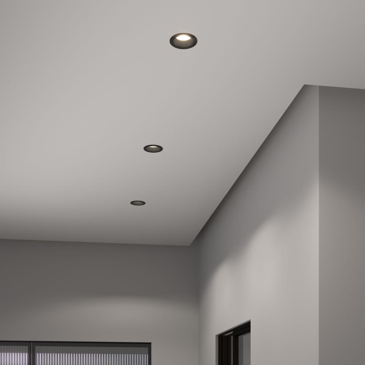 Встраиваемый светодиодный светильник Elektrostandard Basic 25082/LED 7W 4200K чёрный a062941