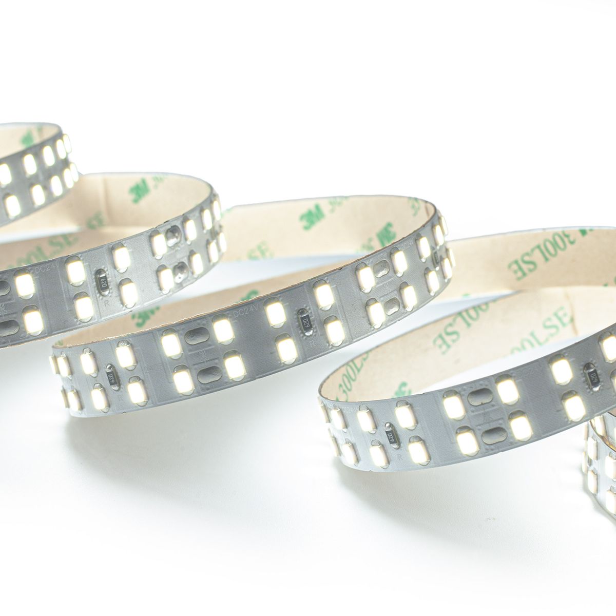 Светодиодная лента LEDS POWER двухрядная 2835 240/м (22Вт/м) 24В холодная, серия ПРО200 009063