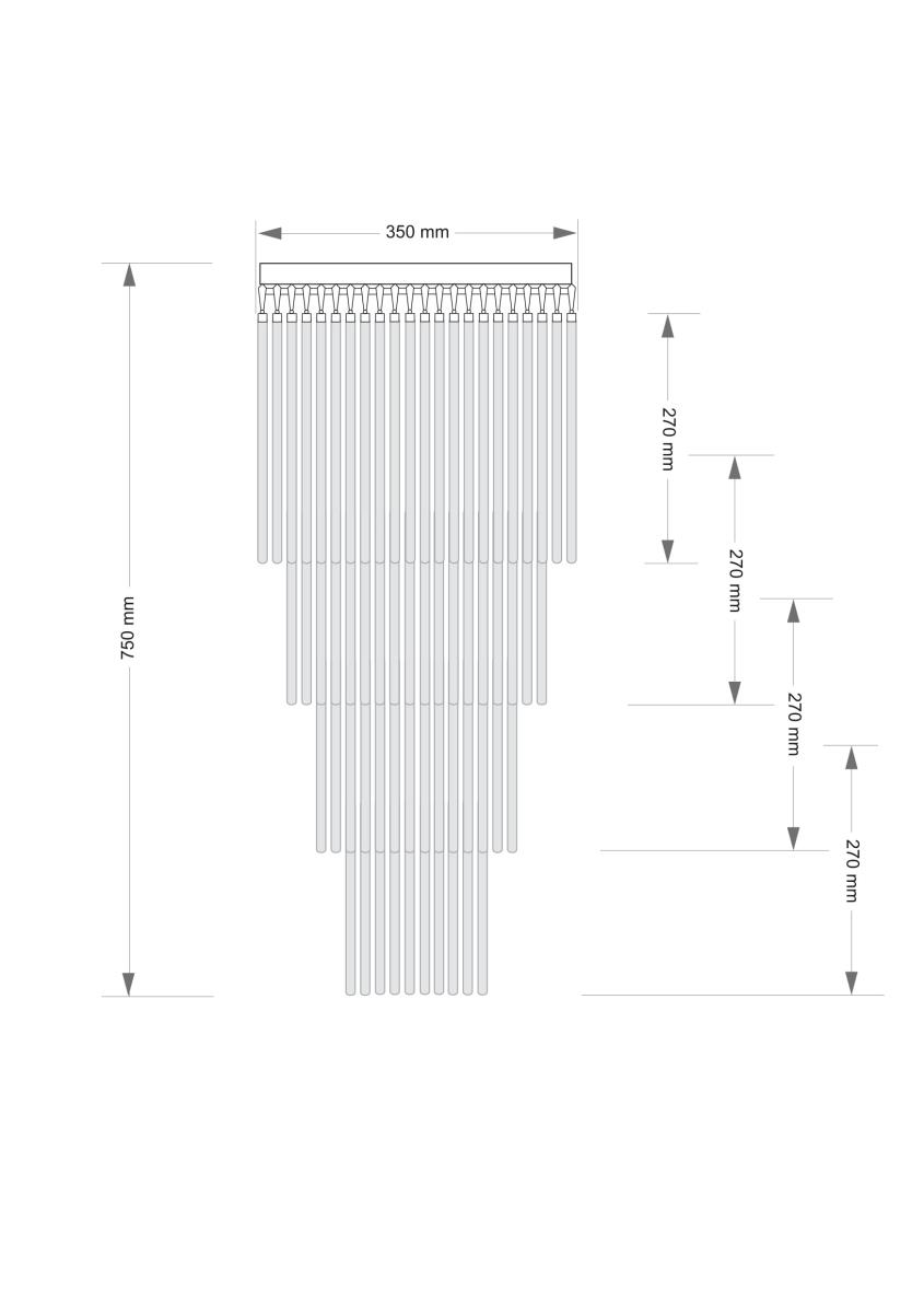 Потолочная люстра KUTEK FILAGO FIL-PLM-7(P)350/270