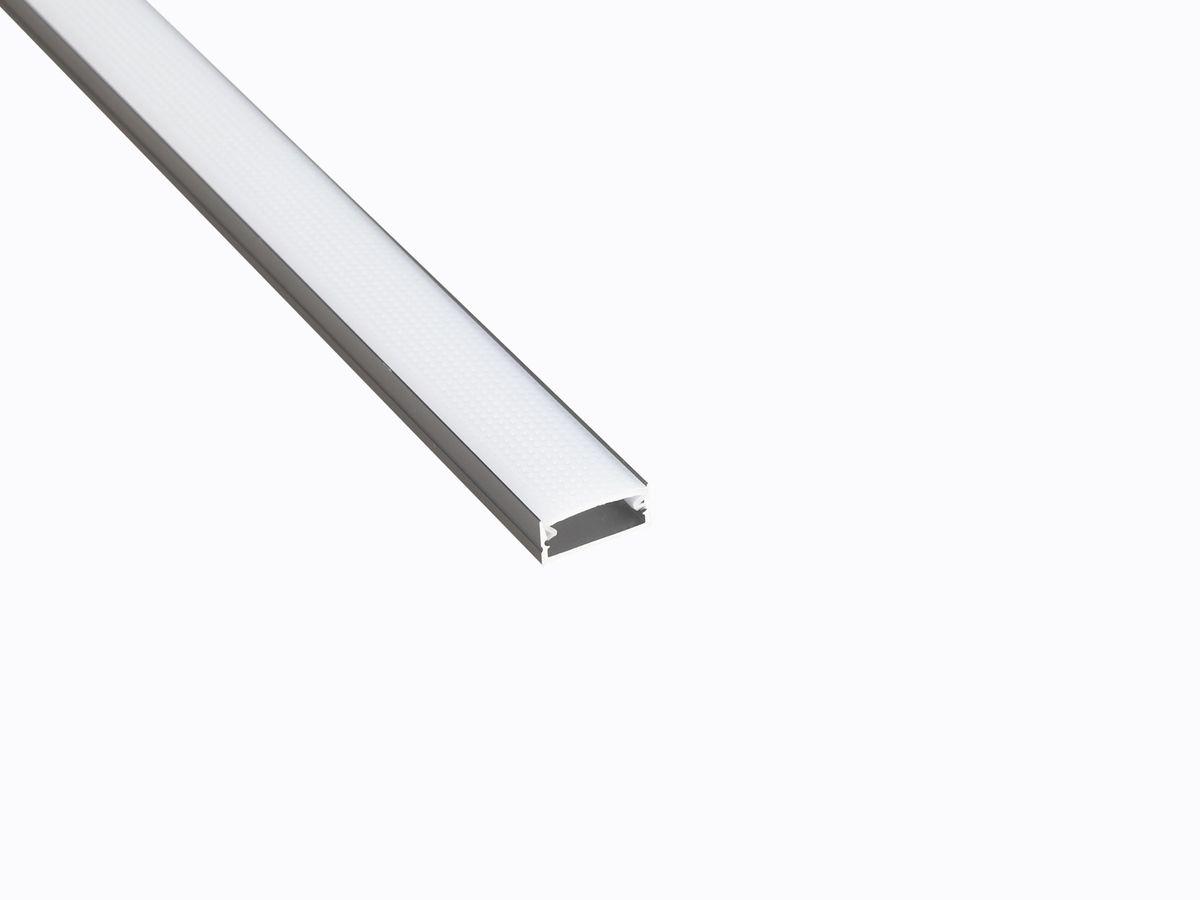 Профиль накладной LEDS POWER СПН1707 алюм. черный с призм.рассеивателем 2м 008400