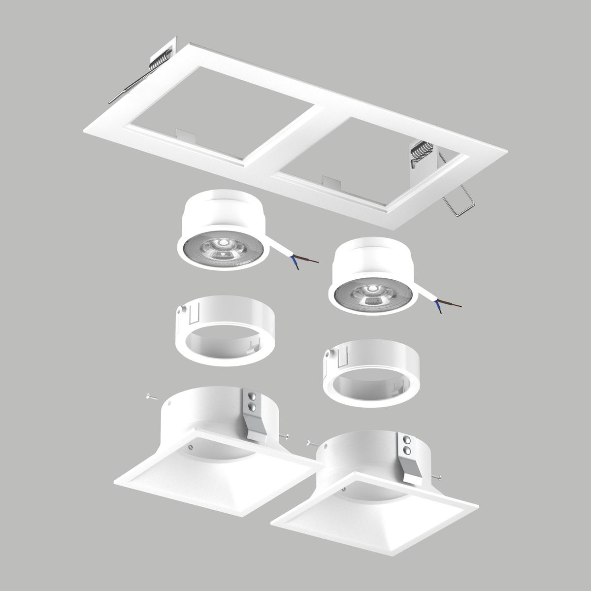 Комплект со светильником Lightstar Domino Quadro (214526+214506+214506+214006+214006) D5260606WMOD