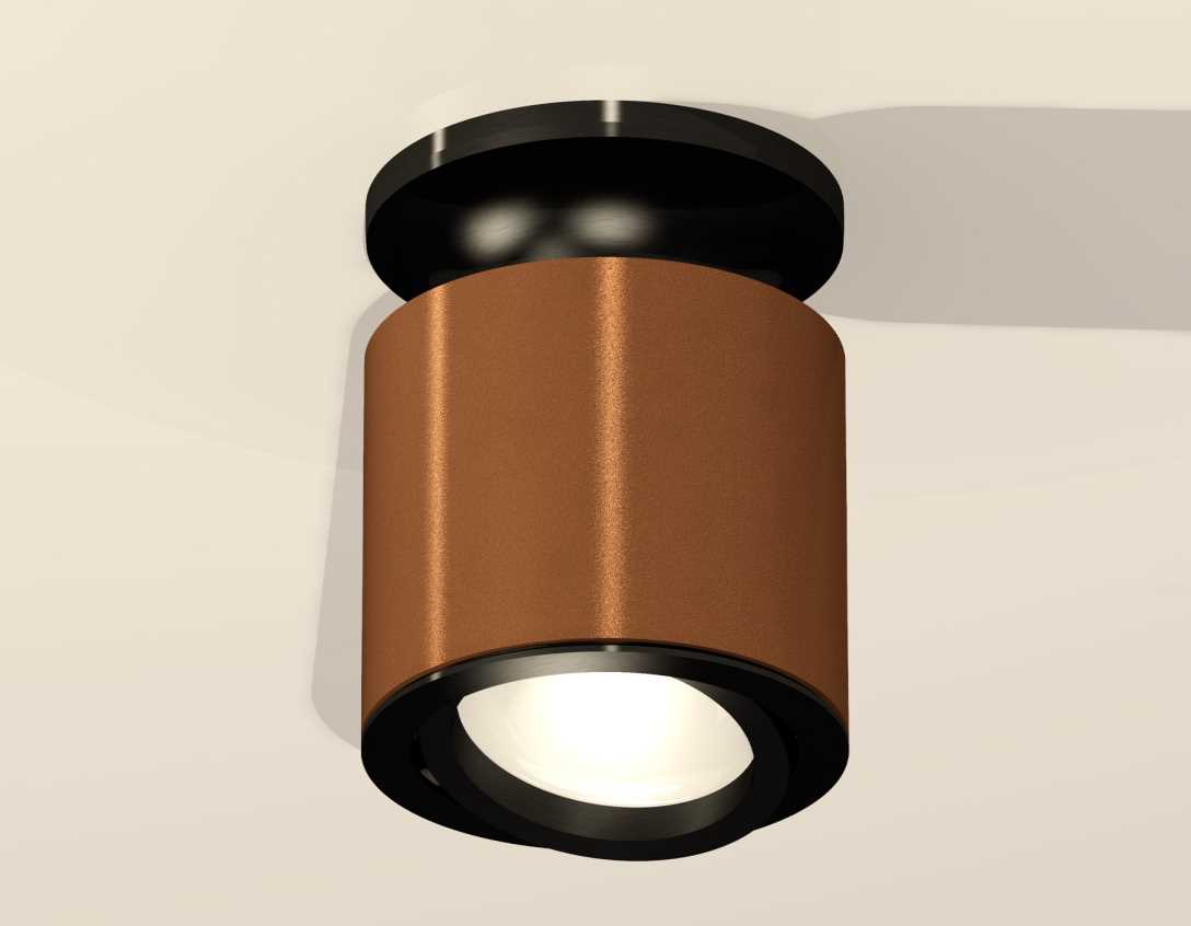 Комплект накладного светильника Ambrella light Techno Spot XS7404100 SCF/PBK кофе песок/черный полированный (N7926, C7404, N7002)
