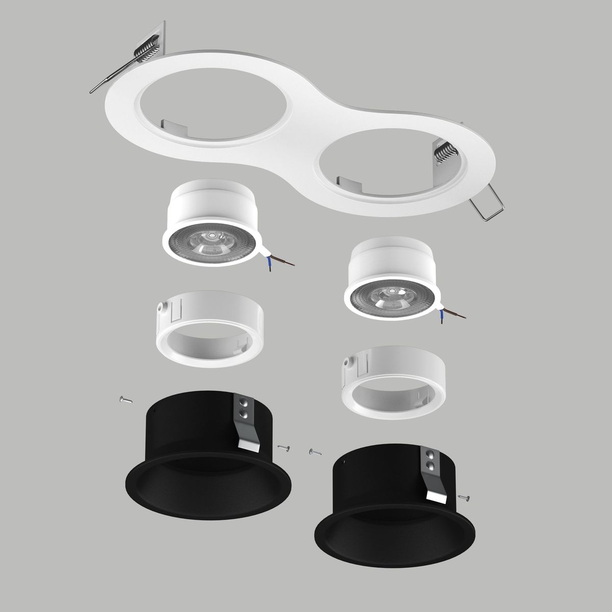 Комплект со светильником Lightstar Domino Round (214626+214607+214607+214006+214006) D6260707WMOD