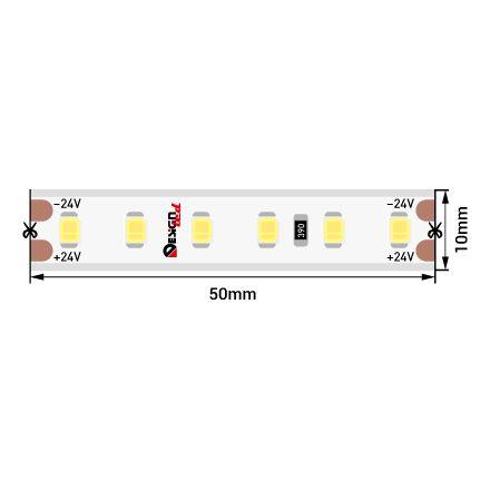 Светодиодная влагозащищенная лента DesignLed 14,4W/m 120120Led/m 2835SMD дневной белый 5M DSG2120-24-NW-65 007783