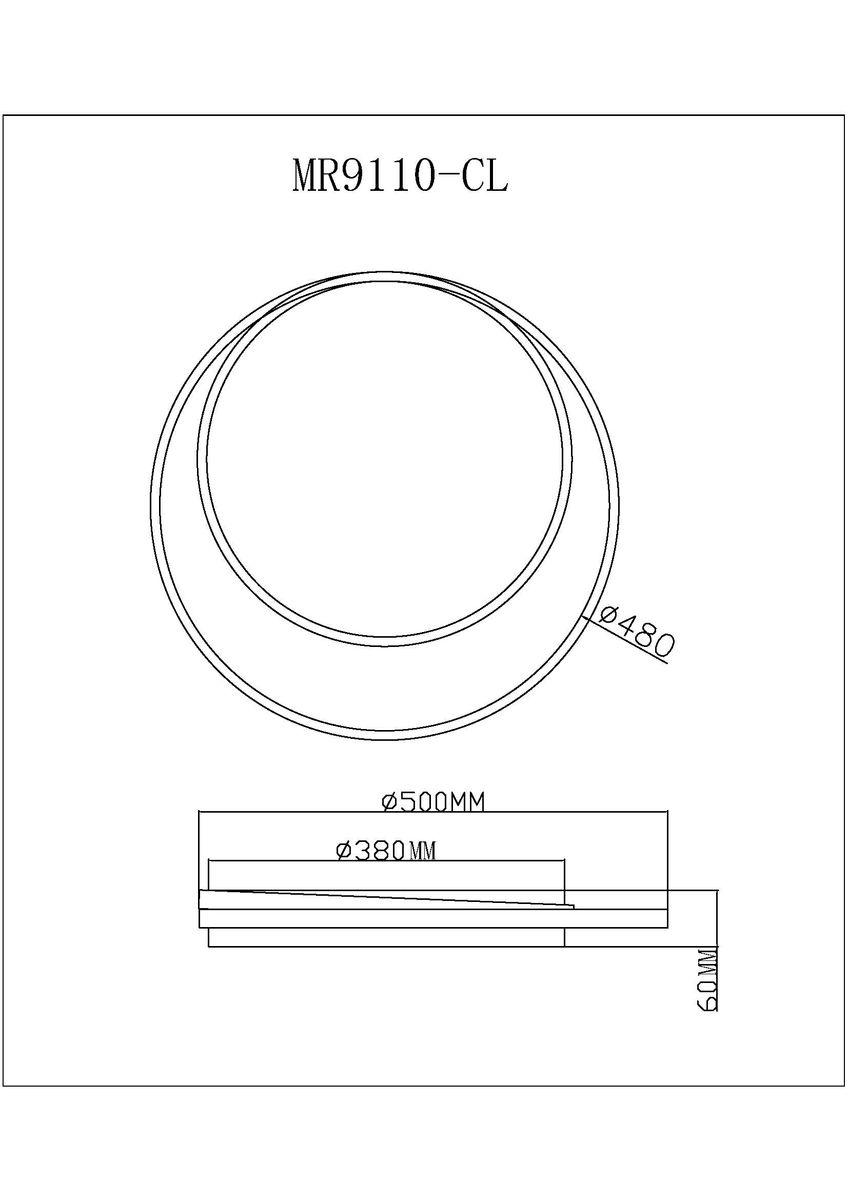 Потолочный светодиодный светильник MyFar Ceiling Cressida MR9110-CL