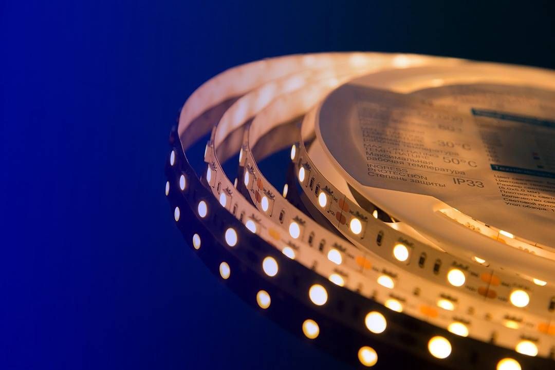 Светодиодная влагозащищенная лента DesignLed 14,4W/m 60LED/m 5050SMD теплый белый 5M 000516