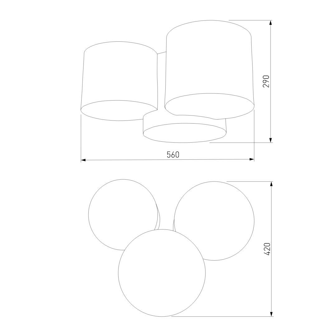Потолочный светильник TK Lighting 4183 Mona Colour