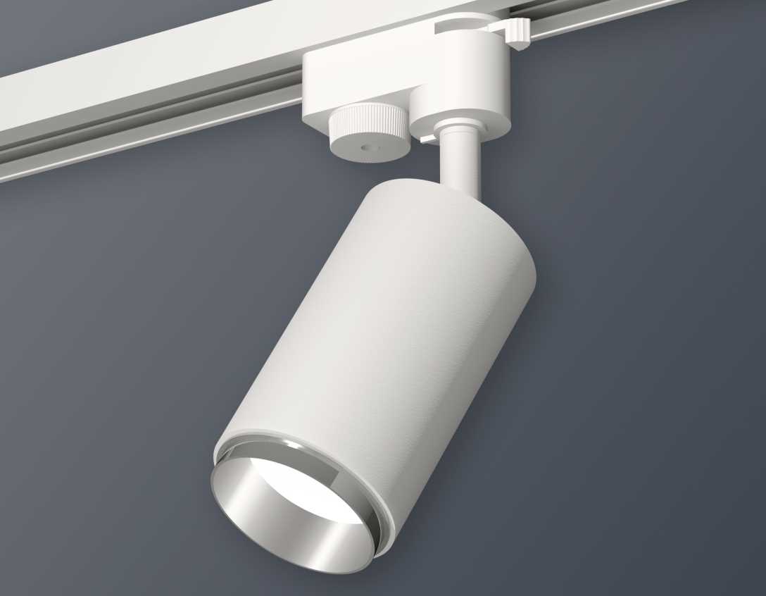 Комплект трекового светильника Ambrella light Track System XT6322042 SWH/PSL белый песок/серебро полированное (A2520, C6322, N6122)