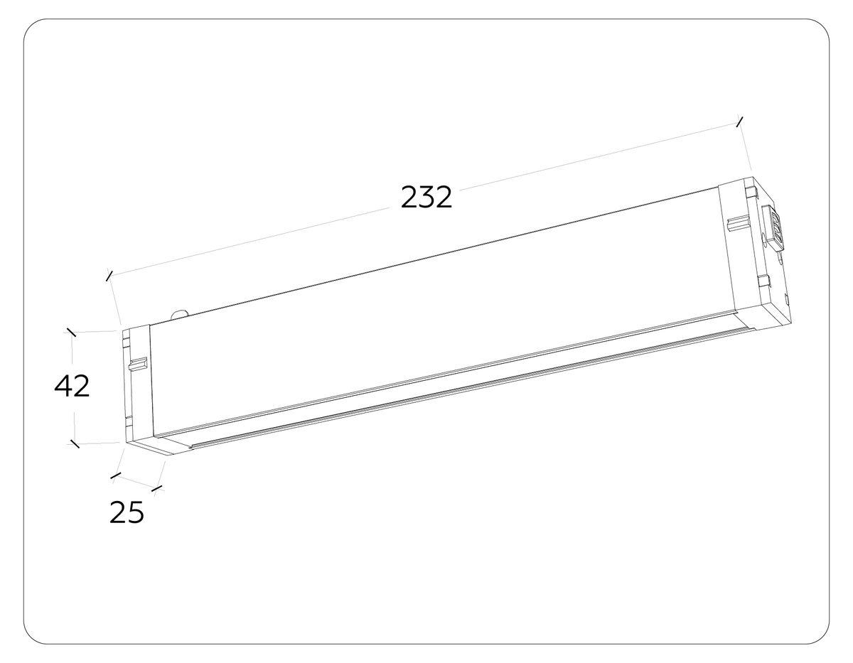 Трековый светодиодный светильник Ambrella Light Track System Magnetic 220V GL1261