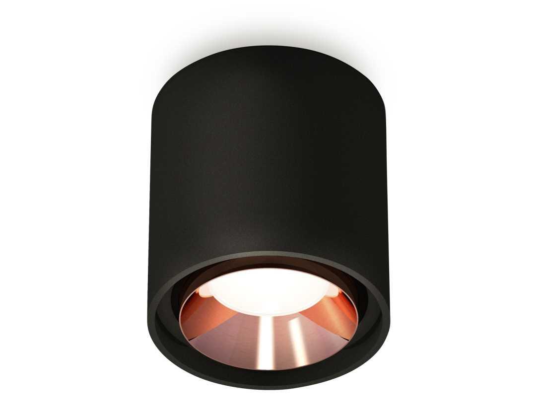 Комплект накладного светильника Ambrella light Techno Spot XS7723005 SBK/PPG черный песок/золото розовое полированное (C7723, N7035)