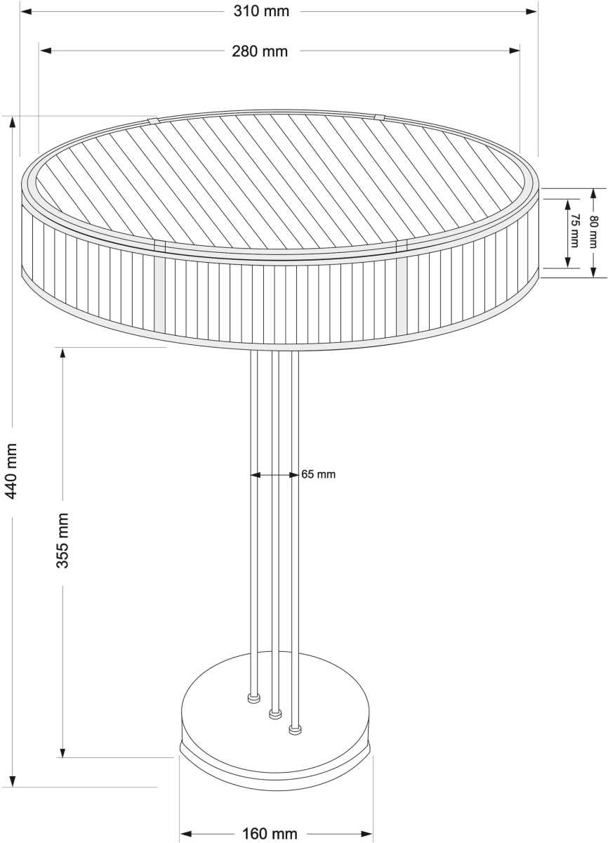 Настольный светильник KUTEK LAVONE LAV-LG-2(P)310