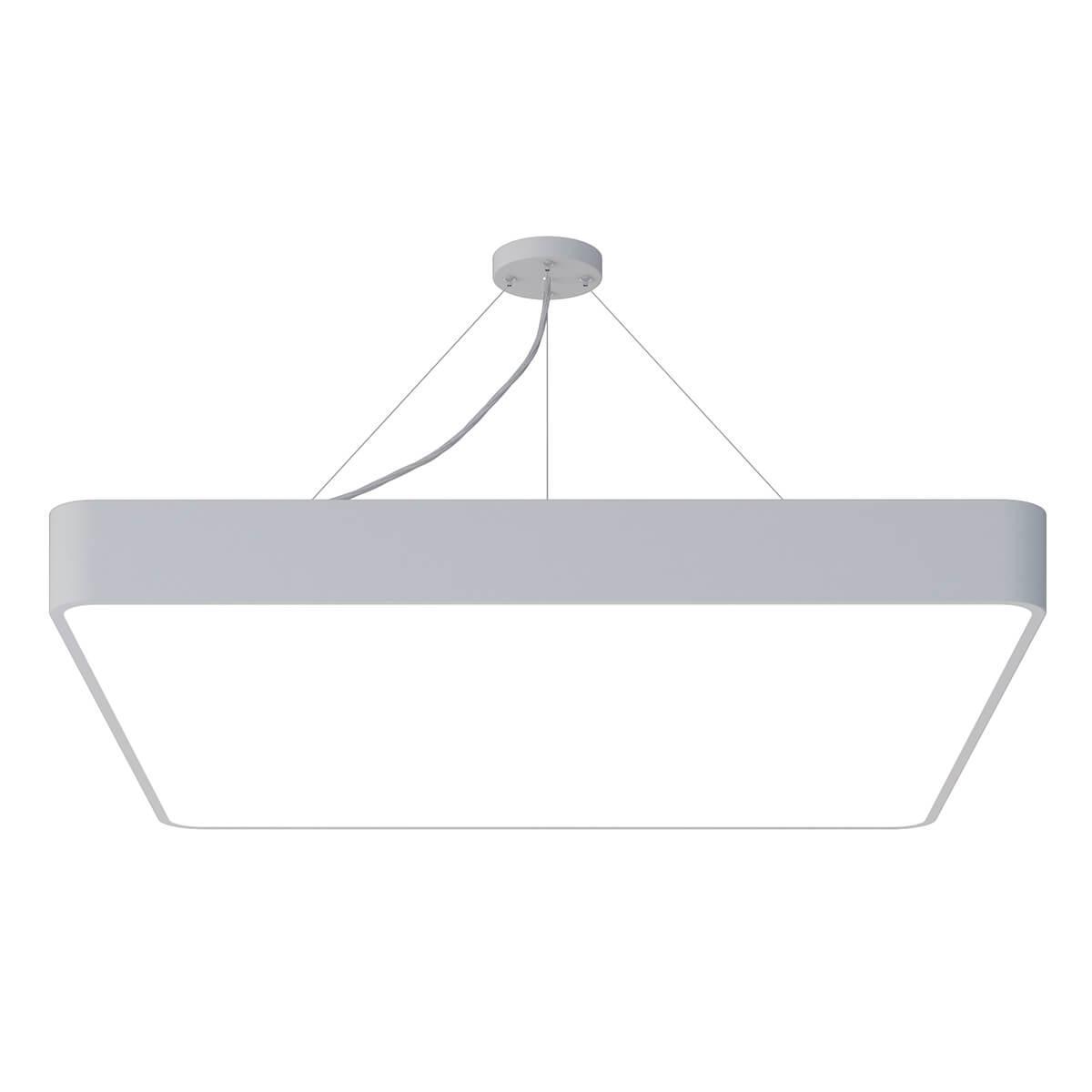 Подвесной светодиодный cветильник Geometria ЭРА Quadro SPO-164-W-40K-110 110Вт 4000К белый Б0050588