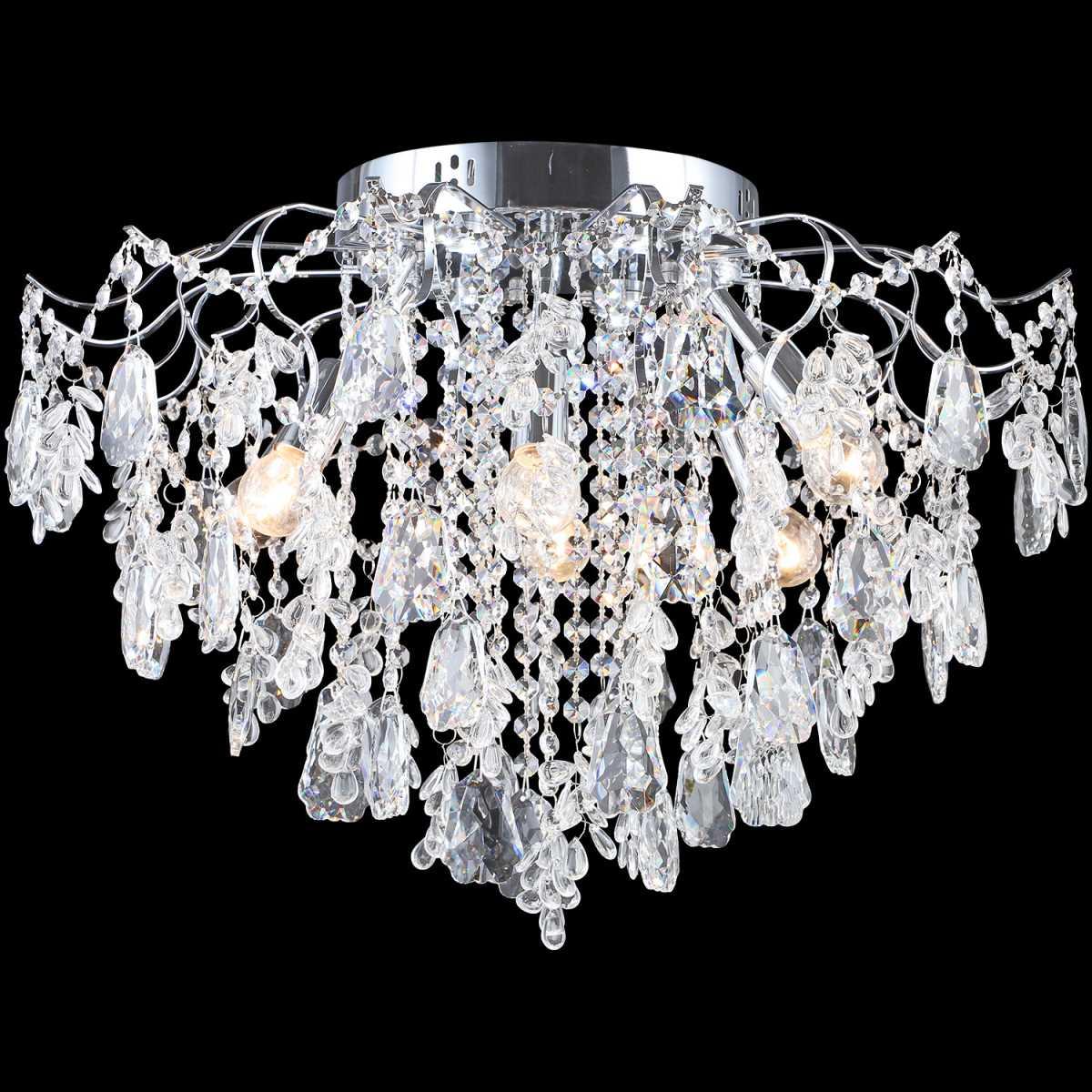 Люстра хрустальная Reluce 27620-0.3-6+6 CH+CLARE
