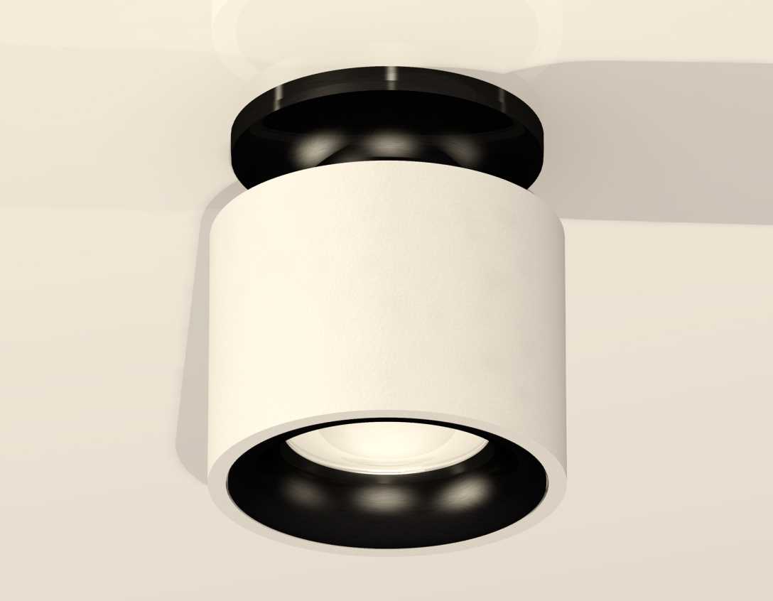 Комплект накладного светильника Ambrella light Techno Spot XS7510061 SWH/PBK белый песок/черный полированный (N7926, C7510, N7011)