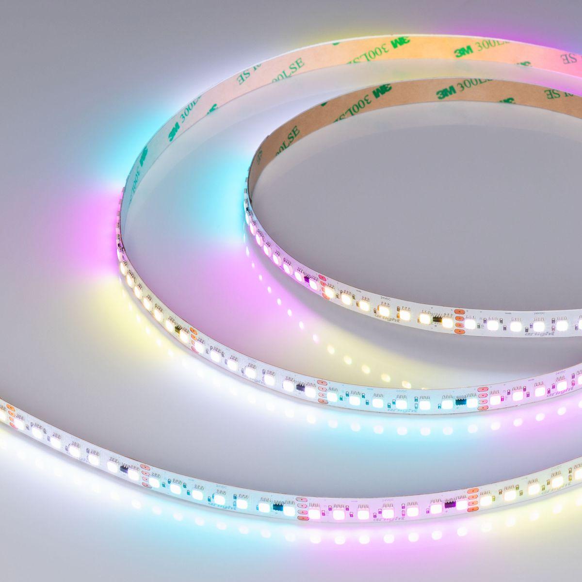 Светодиодная лента Arlight Бегущий огонь 22W/m 140Led/m 3535SMD разноцветный 5M SPI-F140-10mm 24V RGB-PX7-BPT 043132