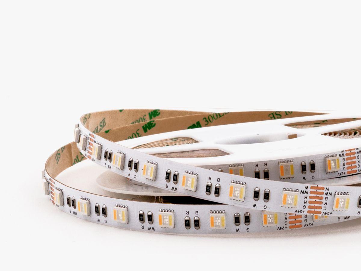 Светодиодная лента LEDS POWER 5050 60/м (19,2Вт/м) 24В RGB+CCT 005980