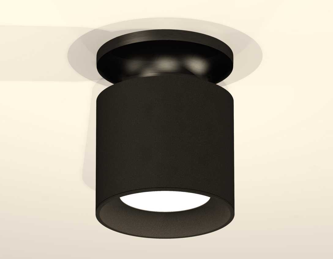 Комплект накладного светильника Ambrella light Techno Spot XS7402063 SBK/PBK черный песок/черный полированный (N7926, C7402, N7021)