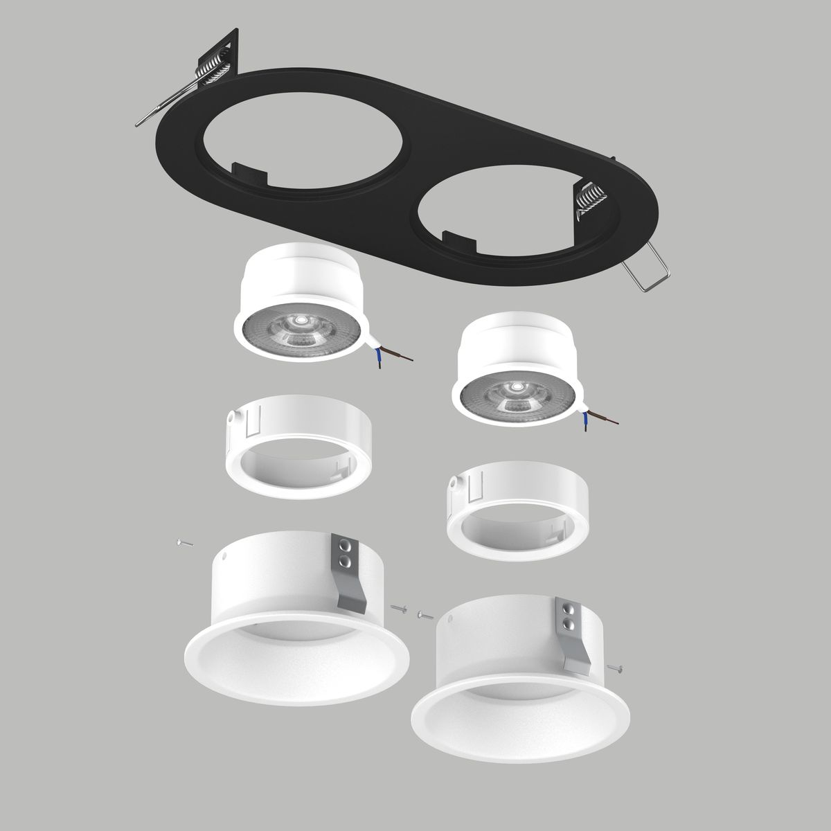 Комплект со светильником Lightstar Domino Round (214657+214606+214606+214006+214006) D6570606WMOD