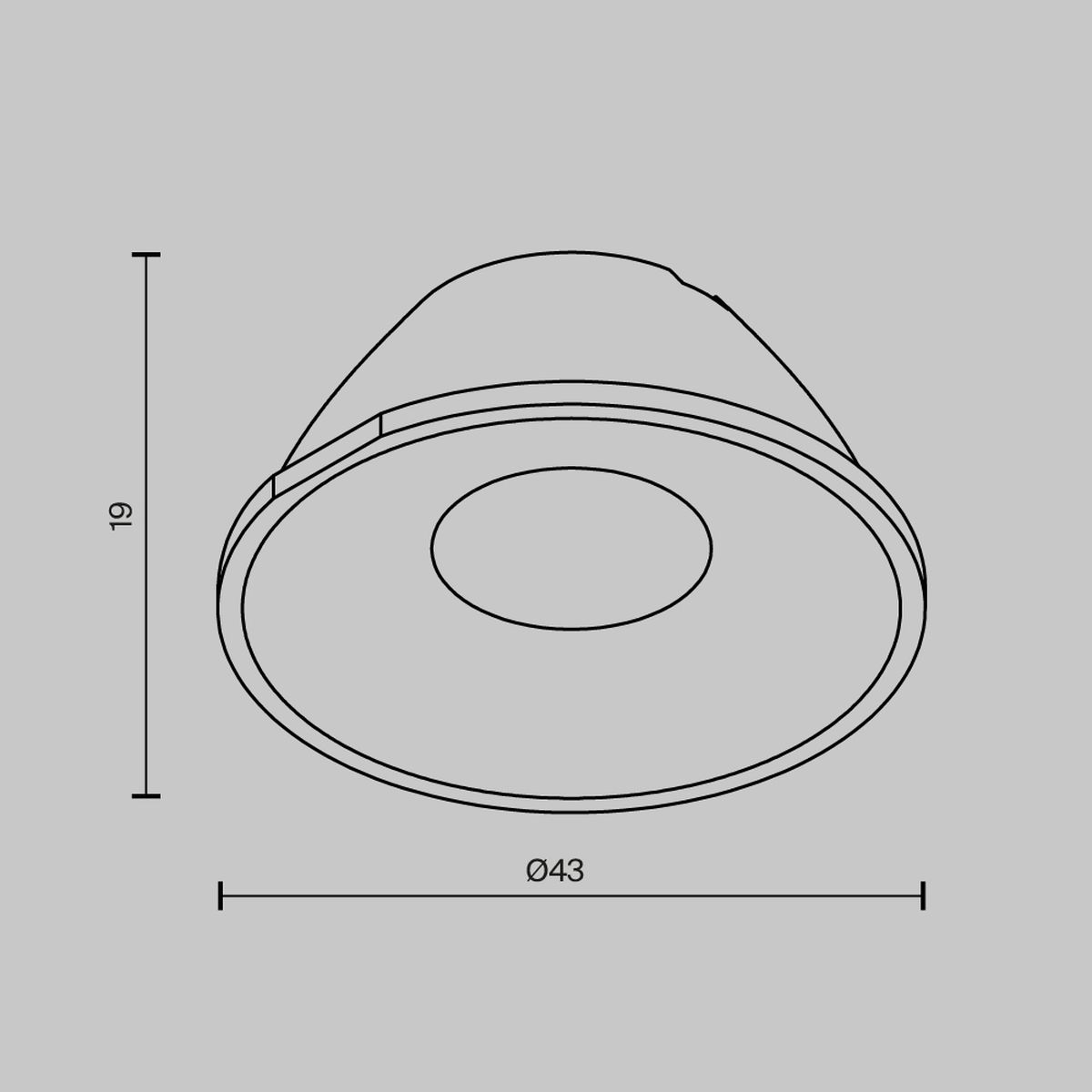 Линза Maytoni Technical Downlight для Alfa LED 24° LensCD43-24